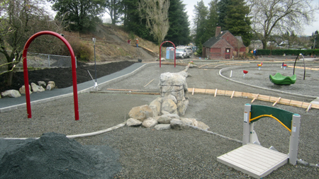 playfield under construction